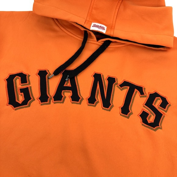 San Francisco Giants Stiches Men's L Orange Hoodie Fleece Pullover MLB Baseball - Picture 3 of 8